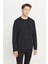 Pamuklu Standart Fit Normal Kesim Bisiklet Yaka Sweatshirt 1