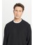 Pamuklu Standart Fit Normal Kesim Bisiklet Yaka Sweatshirt 4