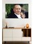 Renkli Mustafa Kemal Atatürk Portresi Cam Tablo, Darbelere Dayanıklı Kırılmaz Cam, Hediyelik 1