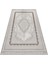 Samar Klasik Gri Akrilik Dikdörtgen Modern Desenli Akrilik Hav Vermeyen Leke Tutmayan Kolay Temizlenen Yumuşak Makine Salon Yolluk Mutfak Halı 4