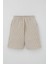 Erkek Çocuk Şortlu Takım Sıfır Kollu Yazı Baskılı Bağcık Aksesuarlı 8-14 Yaş, Krem 3