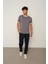 Kül Regular Fit Bisiklet Yaka Erkek T-Shirt E1009 1