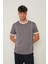 Kül Regular Fit Bisiklet Yaka Erkek T-Shirt E1009 2