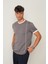 Kül Regular Fit Bisiklet Yaka Erkek T-Shirt E1009 4