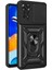 Xiaomi Redmi Note 11 Pro 4g Uyumlu Kamera Korumalı Sürgülü Yüzüklü Standlı Tank Kılıf (Siyah) 1