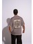 Erkek Oversize T-Shirt L'art Gri 1