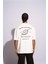 Erkek Oversize T-Shirt Hotel De Narcos Beyaz 1