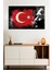 Mustafa Kemal Atatürk Türk Bayrağı Cam Tablo, Darbelere Dayanıklı Kırılmaz Cam, Hediyelik 1