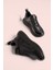 Siyah - Dolgu Topuk Sneaker 4