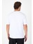 Beyaz Bisiklet Yaka Kısa Kol Slim Fit Pamuklu Tişört 1011250191 4