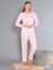 Uzun Kollu Patlı Pijama Takımı - Yazlık Çiçek Desenli Yumuşak Milan Kumaş - Poppy 59-02 (M, L, Xl, Xxl) 3