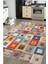 Peterborough Patchwork Multi Polyester Dikdörtgen Modern Desenli Pamuk Makinada Yıkanabilir Hav Toz Vermez Leke Tutmayan Kaymaz Taban Dijital Makine Baskı Salon Yolluk Mutfak Halı 2