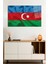 Azerbaycan Respublikası Bayrağı Cam Tablo, Darbelere Dayanıklı Kırılmaz Cam, Hediyelik 1