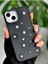 Aksesuar Iphone 14 Plus - 15 Plus Uyumlu Pearl Tasarımlı Oyuncaklı Silikon Kılıf - Siyahpearl 2