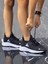 Bağcıklı Unisex Çocuk Spor Ayakkabısı-Siyah-Beyaz 2