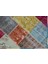Iskece Bej Patchwork Etnik Modern Desenli Yün Hav Toz Vermez Leke Tutmayan Salon Yolluk Mutfak El Dokuma Halı 4
