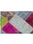 Iskece Bej Patchwork Etnik Modern Desenli Yün Hav Toz Vermez Leke Tutmayan Salon Yolluk Mutfak El Dokuma Halı 5