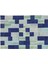 Mavi Patchwork Etnik Modern Desenli Yün Hav Toz Vermez Leke Tutmayan Salon Yolluk Mutfak El Dokuma Halı 1