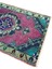 El Dokuma Küçük Vintage Halı 50X82 Mor Yeşil Yün Eskitme Halı 2