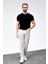 Erkek Taş Rengi Regular Fit Rahat Kesim Esnek Likralı Denim Jeans Kot Pantolon HLTHE001918 5