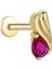 Pembe Taşlı Kuyruk Tragus Piercing 1