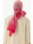 Aria Çizgi Desen Fuşya Pamuklu Şal 4