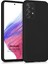Matte Silicone Galaxy A73 5g Için Kılıf Siyah [galaxy A73 5g ile Uyumlu Kılıf - Siyah] 3