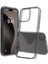 iPhone 16 Pro Max ile Uyumlu Air Hybrid Darbe Emici Tpu ve Pc Kılıf, Smoke Black 1