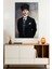 Mustafa Kemal Atatürk Portresi Cam Tablo, Darbelere Dayanıklı Kırılmaz Cam, Hediyelik 1