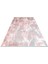 Leila Modern Pembe Pamuk Dikdörtgen Modern Desenli Akrilik Hav Vermeyen Leke Tutmayan Kolay Temizlenen Yumuşak Makine Salon Yolluk Mutfak Halı 2