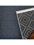 Gri Geometrik Etnik Modern Desenli Pamuk Makinada Yıkanabilir Hav Toz Vermez Leke Tutmayan Kaymaz Taban Dijital Makine Baskı Salon Yolluk Mutfak Halı 5