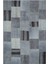 Teselya Gri Patchwork Etnik Modern Desenli Yün Hav Toz Vermez Leke Tutmayan Salon Yolluk Mutfak El Dokuma Halı 1