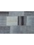 Teselya Gri Patchwork Etnik Modern Desenli Yün Hav Toz Vermez Leke Tutmayan Salon Yolluk Mutfak El Dokuma Halı 5