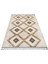 Prabhakar Krem Geometrik Etnik Modern Desenli Bambu Makinada Yıkanabilir Hav Toz Vermez Leke Tutmayan Kaymaz Taban Dijital Makine Baskı Salon Yolluk Mutfak Halı 2