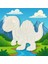 Yelken Dino Figür Boyama Seti – 4 Renk Boya + 1 Fırça | Çocuk Eğitici Hobi Plakası (12 Cm) 4