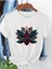 Lotus Çiçeği Özel Tasarım Baskılı Kadın T-Shirt 1