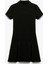 Slim Fit Polo Yaka Yarım Fermuarlı Kısa Kollu Viskon Karışımlı Mini Elbise 2