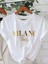 Milano Italy Yaldız Baskılı Kadın T-Shirt 1
