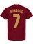 Ronaldo 7 Baskılı Unisex Bordo T-Shirt 2