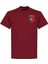 Ronaldo 7 Baskılı Unisex Bordo T-Shirt 3