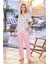 Aqua 25674 Kadın Kısa Kol Gül Desen Pijama Takımı 1