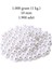 1.000 Gram (1 Kg.) 10MM Beyaz Renk Plastik İnci Boncuk Çanta ve Takı Yapım Boncuğu (~1.900 Adet) 1