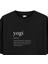 Yogi Yoga Oversize T-Shirt Siyah 2