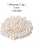 1.000 Gram (1 Kg.) 8mm Krem Renk Plastik İnci Boncuk Çanta ve Takı Yapım Boncuğu (~3.200 Adet) 1