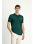 Polo Yaka Slim Fit Dar Kesim Nakışlı Süprem Pamuklu Tişört 1
