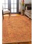 Chelmsford Klasik Turuncu Polyester Dikdörtgen Modern Desenli Pamuk Makinada Yıkanabilir Hav Toz Vermez Leke Tutmayan Kaymaz Taban Dijital Makine Baskı Salon Yolluk Mutfak Halı 2