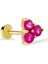 Üçlü Kırmızı Taşlı Tragus Piercing 1