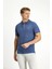 Polo Yaka Slim Fit Dar Kesim Nakışlı Pamuk Tişört 1