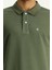 Polo Yaka Slim Fit Dar Kesim Nakışlı Pamuk Tişört 5