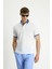 Polo Yaka Regular Fit Desenli Pamuklu Tişört 1